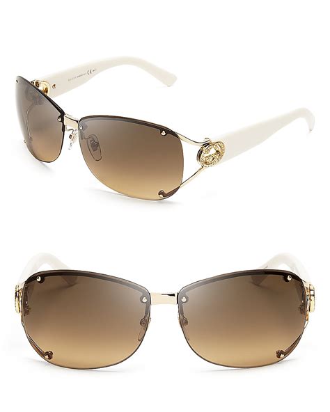 women gucci black sunglasses|Gucci rimless sunglasses for women.